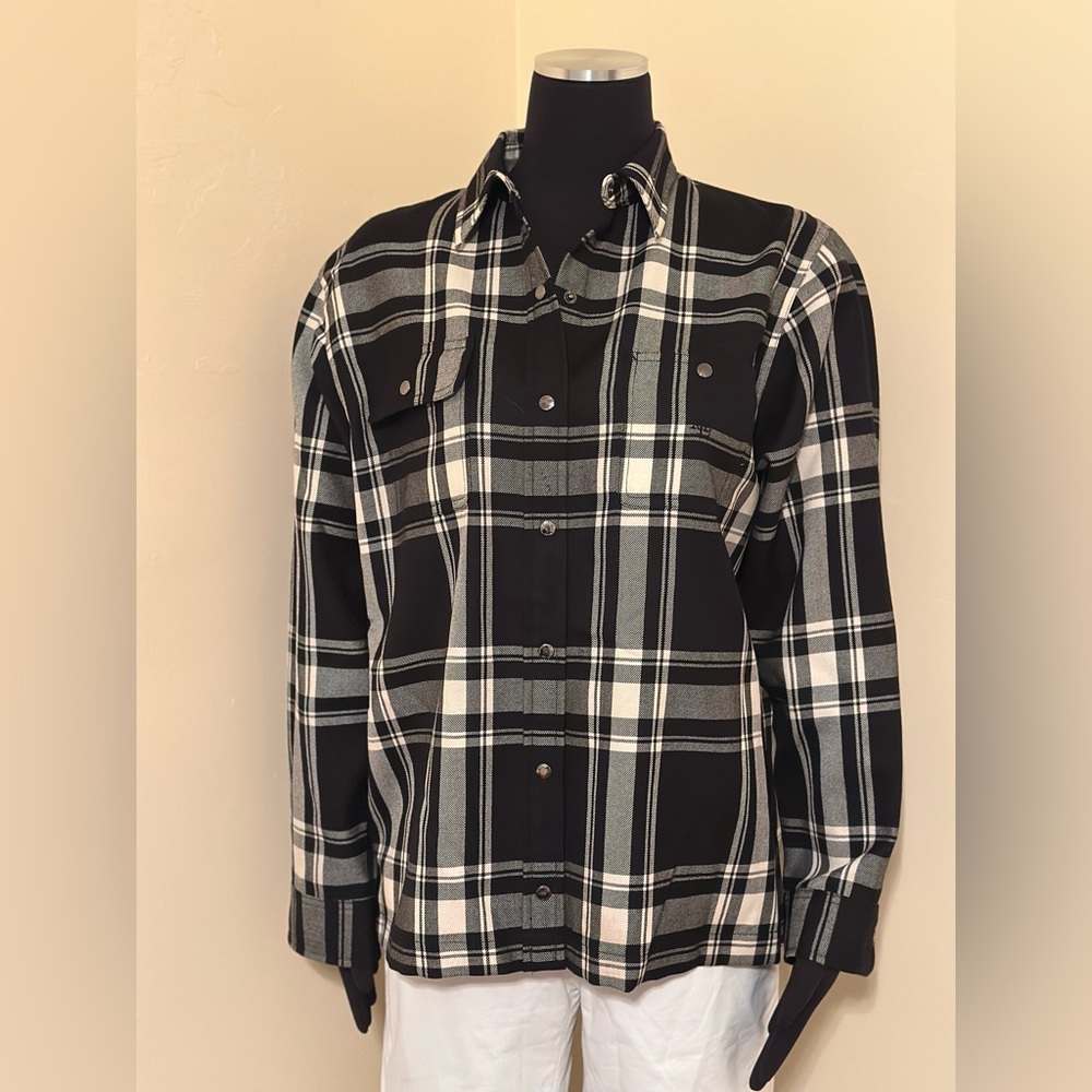 Ralph Lauren Black and White Plaid Shirt